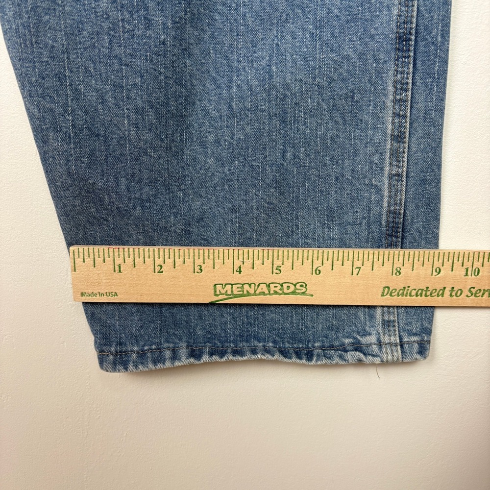 Wrangler Mens Carpenter Jeans 34x30 Blue Workwear Utility Relaxed Denim 94LSWVD - Picture 10 of 13